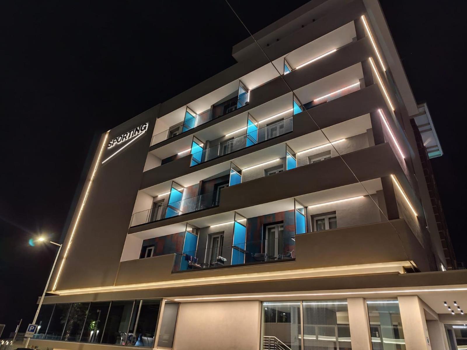 Hotel Sporting Riccione Eksteriør billede